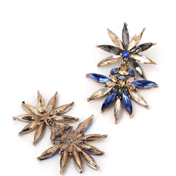 Women Crystal Drop Earrings - Picture 2 of 5